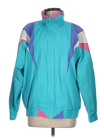 Pre-owned Assorted Brands Track Jacket In Teal