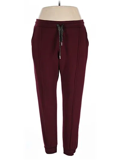 Pre-owned Assorted Brands Track Pants In Burgundy