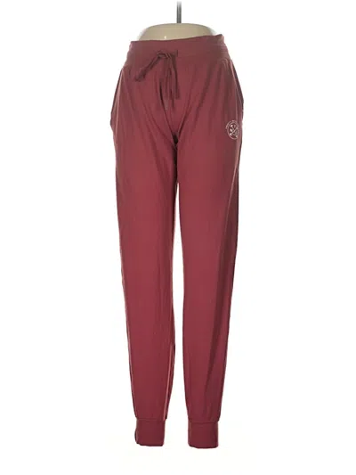 Pre-owned Assorted Brands Track Pants In Burgundy