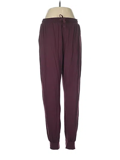 Pre-owned Assorted Brands Track Pants In Burgundy