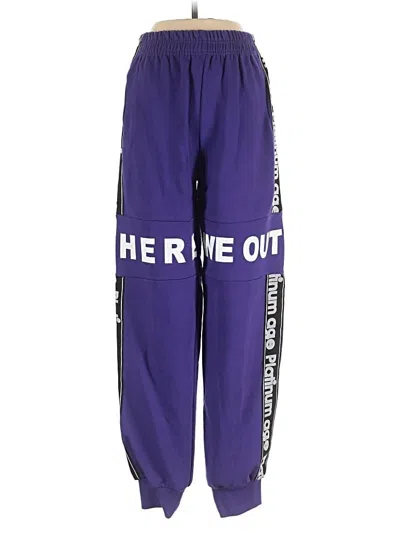 Pre-owned Assorted Brands Track Pants In Purple