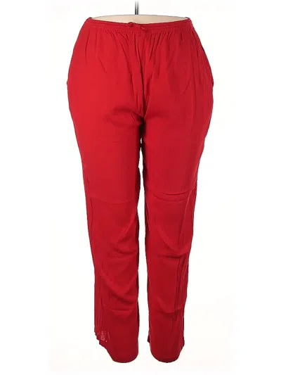 Pre-owned Assorted Brands Track Pants In Red