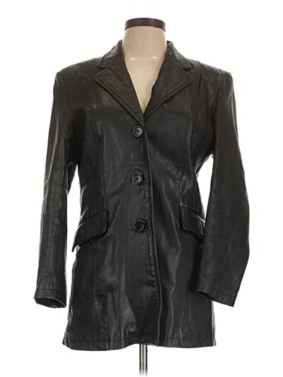 Pre-owned Assorted Brands Trenchcoat In Black