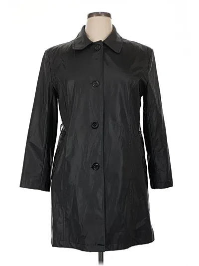 Pre-owned Assorted Brands Trenchcoat In Black