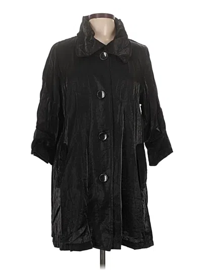 Pre-owned Assorted Brands Trenchcoat In Black
