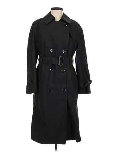 Pre-owned Assorted Brands Trenchcoat In Black