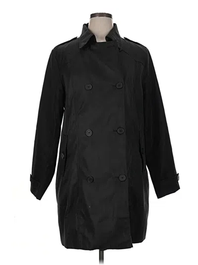 Pre-owned Assorted Brands Trenchcoat In Black