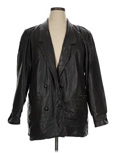 Pre-owned Assorted Brands Trenchcoat In Black