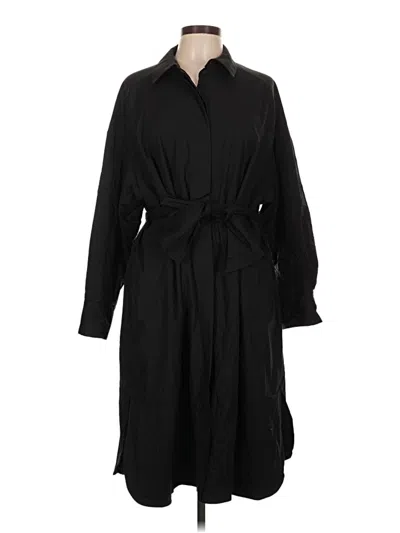 Pre-owned Assorted Brands Trenchcoat In Black