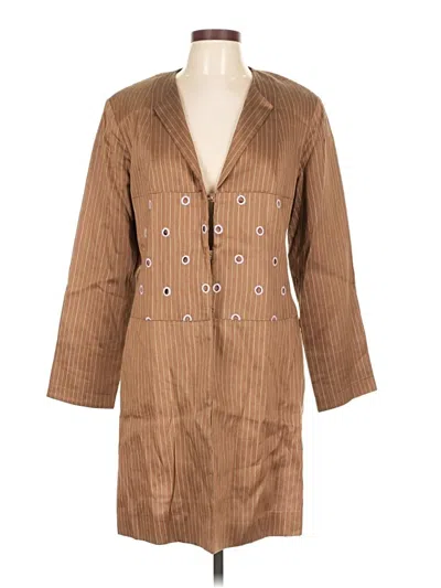 Pre-owned Assorted Brands Trenchcoat In Brown
