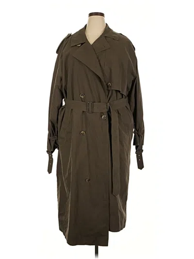 Pre-owned Assorted Brands Trenchcoat In Brown