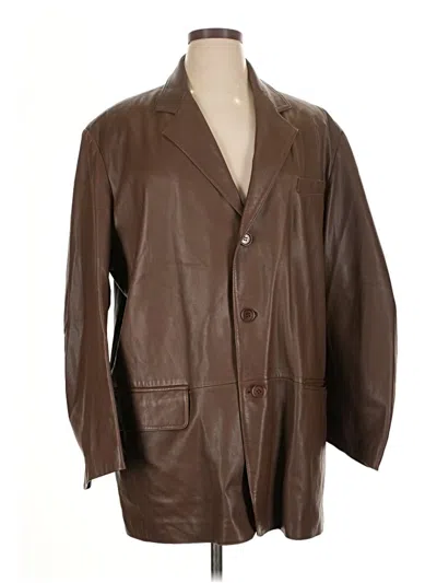 Pre-owned Assorted Brands Trenchcoat In Brown