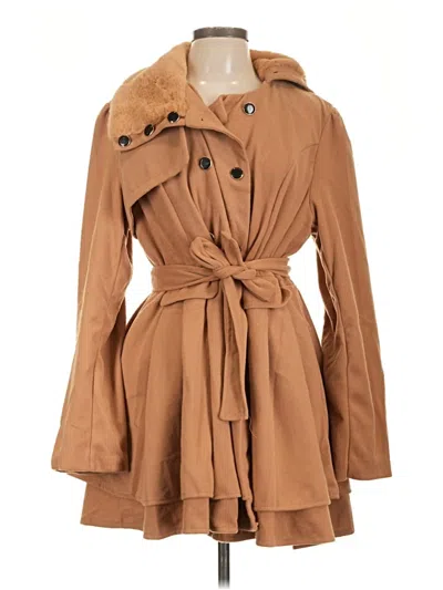 Pre-owned Assorted Brands Trenchcoat In Brown