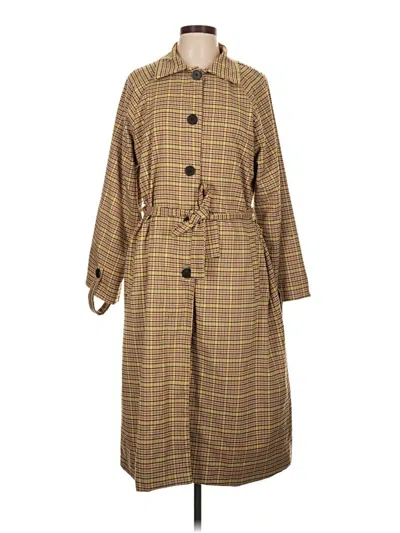 Pre-owned Assorted Brands Trenchcoat In Brown