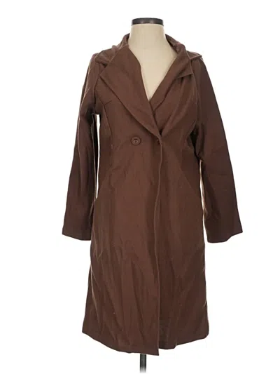 Pre-owned Assorted Brands Trenchcoat In Brown