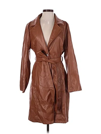 Pre-owned Assorted Brands Trenchcoat In Brown