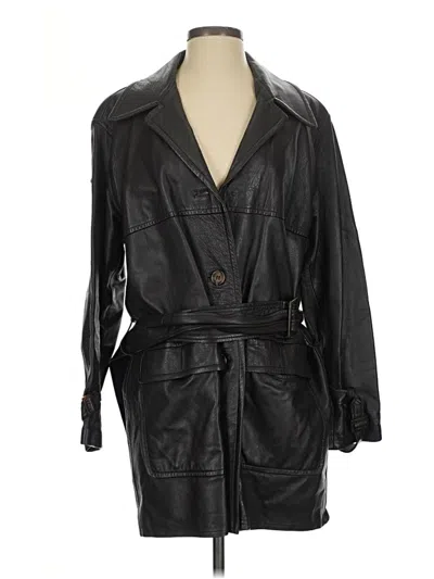 Pre-owned Assorted Brands Trenchcoat In Brown