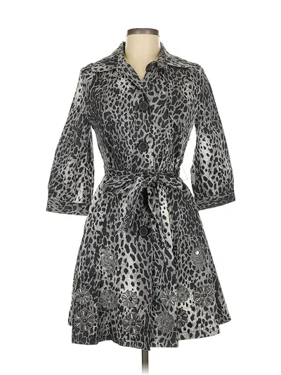 Pre-owned Assorted Brands Trenchcoat In Gray