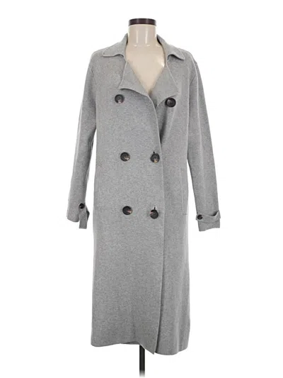 Pre-owned Assorted Brands Trenchcoat In Gray