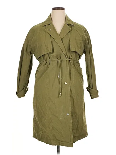 Pre-owned Assorted Brands Trenchcoat In Green