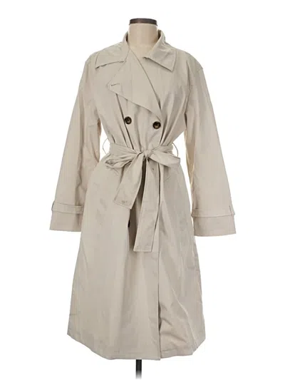 Pre-owned Assorted Brands Trenchcoat In Ivory