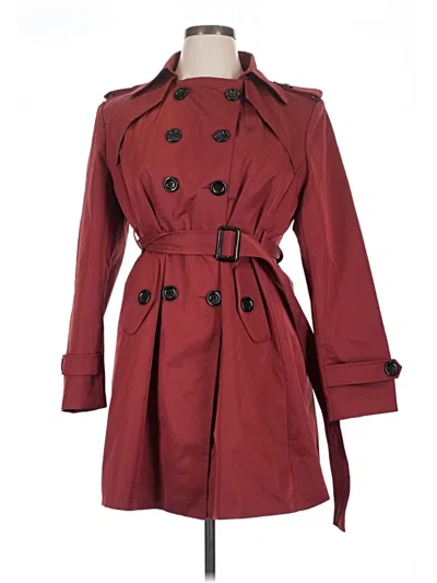 Pre-owned Assorted Brands Trenchcoat In Red