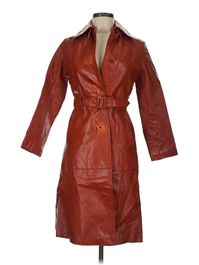 Pre-owned Assorted Brands Trenchcoat In Red