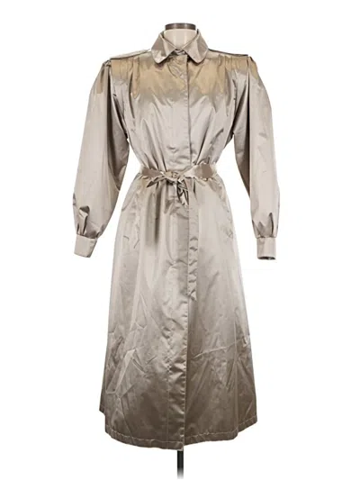Pre-owned Assorted Brands Trenchcoat In Silver