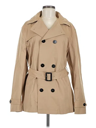 Pre-owned Assorted Brands Trenchcoat In Tan