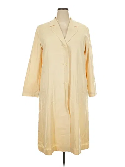 Pre-owned Assorted Brands Trenchcoat In Yellow