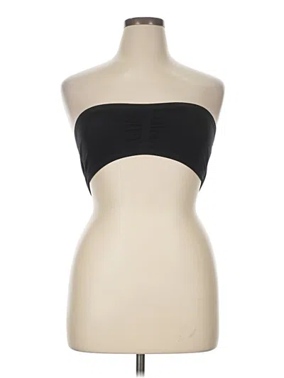 Pre-owned Assorted Brands Tube Top Black Strapless Neckline Tops