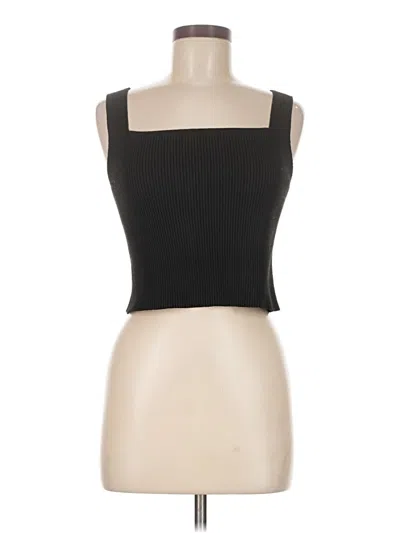 Pre-owned Assorted Brands Tube Top Black Strapless Neckline Tops