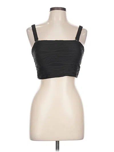 Pre-owned Assorted Brands Tube Top Black Strapless Neckline Tops