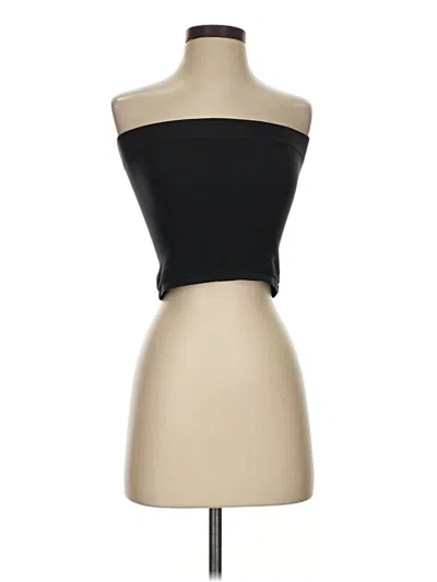 Pre-owned Assorted Brands Tube Top Black Strapless Neckline Tops