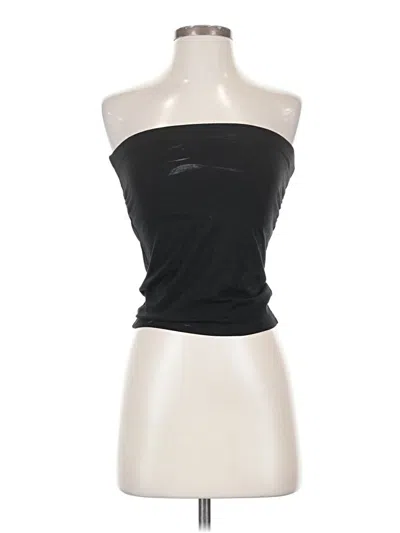 Pre-owned Assorted Brands Tube Top Black Strapless Neckline Tops