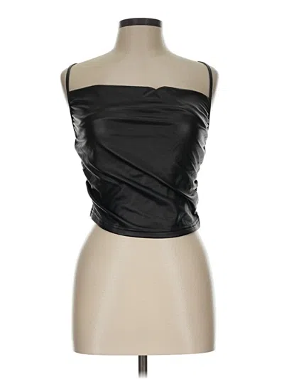Pre-owned Assorted Brands Tube Top Black Strapless Neckline Tops