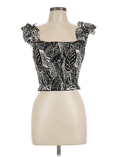 Pre-owned Assorted Brands Tube Top Black Strapless Neckline Tops
