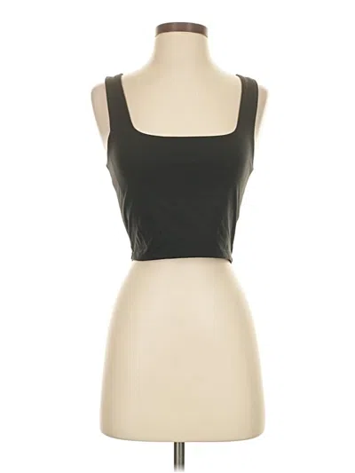 Pre-owned Assorted Brands Tube Top Gray Strapless Neckline Tops