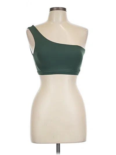 Pre-owned Assorted Brands Tube Top Green One Shoulder Neckline Tops