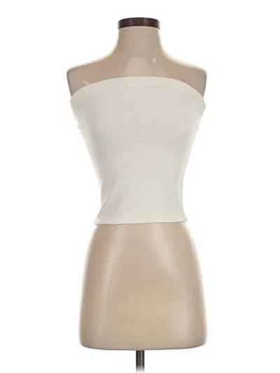 Pre-owned Assorted Brands Tube Top Ivory Strapless Neckline Tops