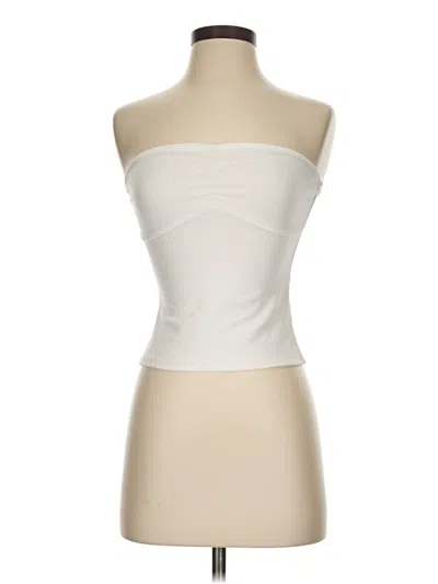 Pre-owned Assorted Brands Tube Top Ivory Strapless Neckline Tops In White