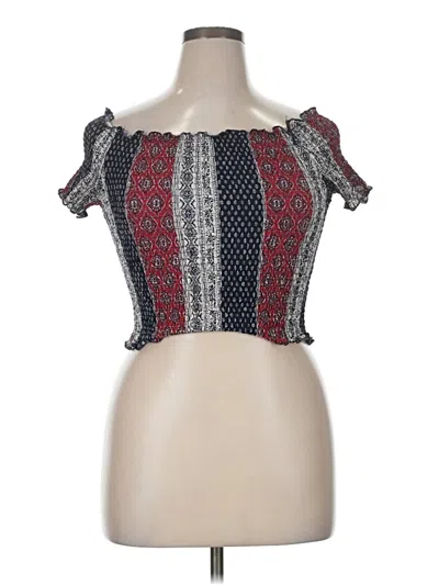 Pre-owned Assorted Brands Tube Top Red Strapless Neckline Tops