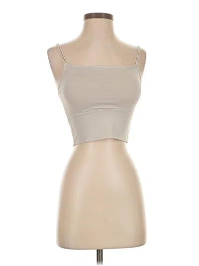 Pre-owned Assorted Brands Tube Top Tan Strapless Neckline Tops In Brown