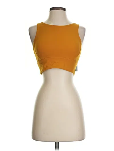 Assorted Brands Tube Top Yellow Strapless Neckline Tops