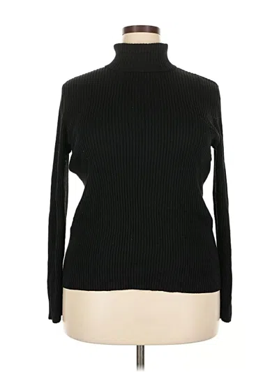 Pre-owned Assorted Brands Turtleneck Sweater In Black