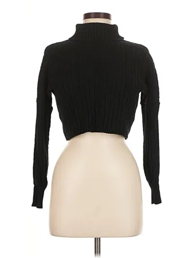 Pre-owned Assorted Brands Turtleneck Sweater In Black