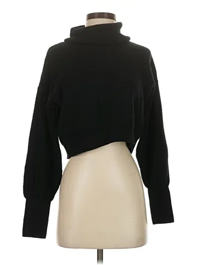 Pre-owned Assorted Brands Turtleneck Sweater In Black