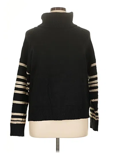 Pre-owned Assorted Brands Turtleneck Sweater In Black