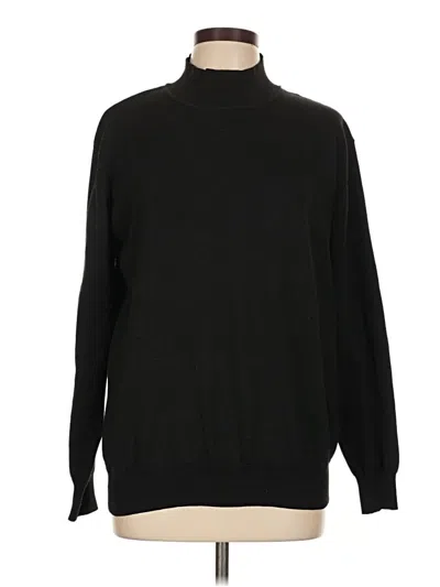 Pre-owned Assorted Brands Turtleneck Sweater In Black