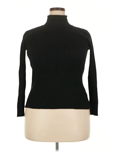 Pre-owned Assorted Brands Turtleneck Sweater In Black